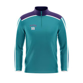 Quarter Zip Long Sleeve Pullover Jersey